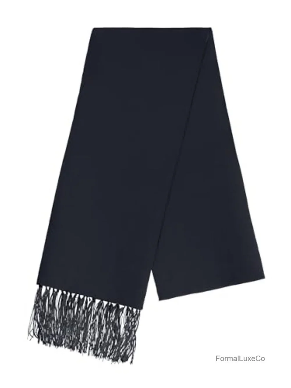 Men's Satin Paisley Formal Scarf with Tassels - 65x9in (1)